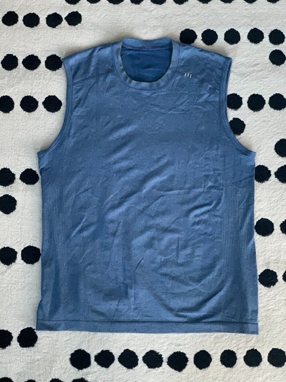 Lululemon Tank Top Mens L Blue Metal Vent Tech Sleeveless Running Training Gym